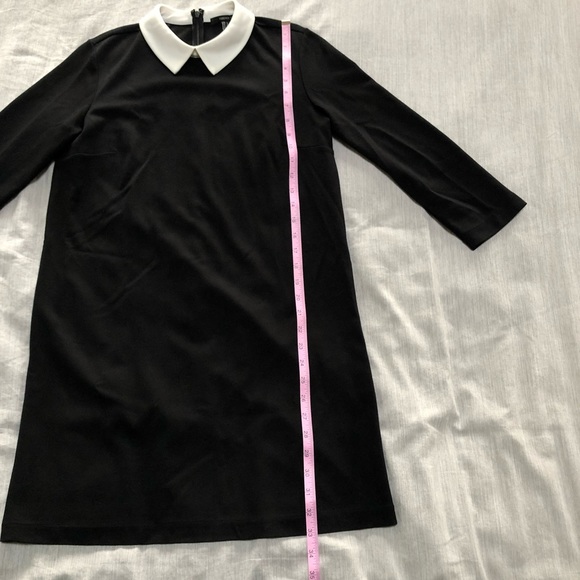 SOLD Black Dress With White Collar - Picture 8 of 9